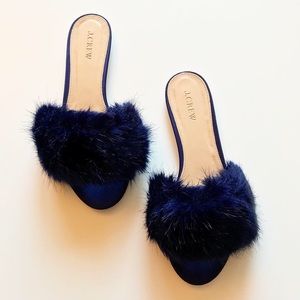 J. Crew Shoes - J.CREW Furry Slides J. Crew Shoes - J.CREW Furry Slides